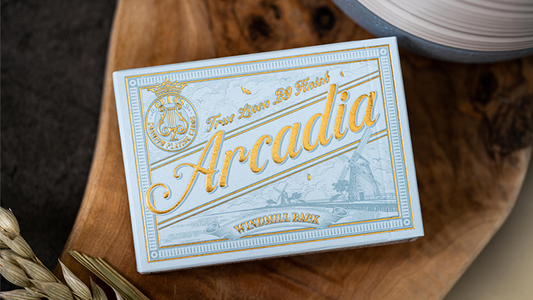 The Windmill Back (Azure Blue Edition) Playing Cards