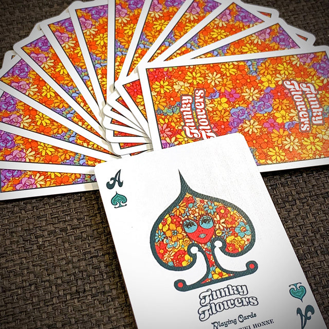 Bicycle Funky Flowers Playing Cards  by HONNE Yasuyuki
