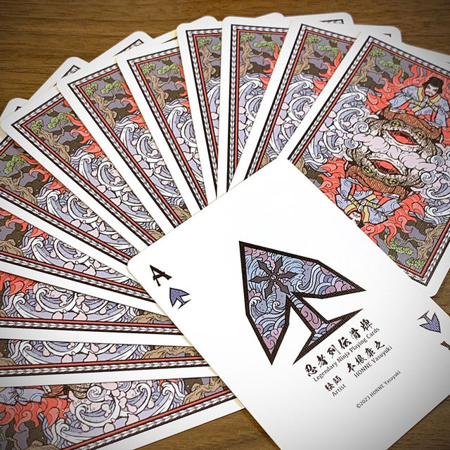 Bicycle Legendary Ninja Playing Cards by HONNE yasuyuki