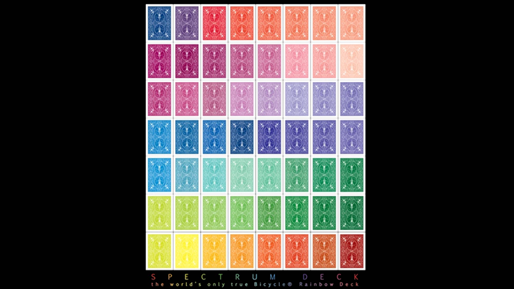 バイシクル スペクトラムデック（54色の裏）Spectrum Deck by US Playing Card