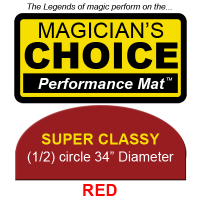 Super Classy Close-Up Mat (RED, 34 inch) by Ronjo - Trick