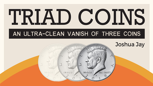 Triad Coins (US Gimmick and Online Video Instructions) by Joshua Jay and Vanishing Inc. - Trick