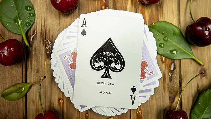 Cherry Casino (Desert Inn Purple) Playing Cards by Pure Imagination Projects