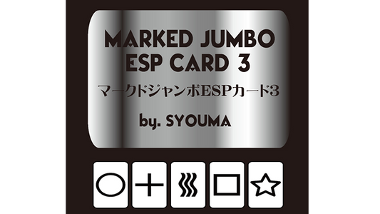 Marked Jumbo ESP Cards (Black) by Tejinaya Magic - Trick