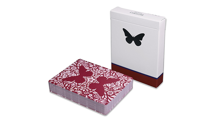 Butterfly Playing Cards Marked (Red) 3rd Edition by Ondrej Psenicka