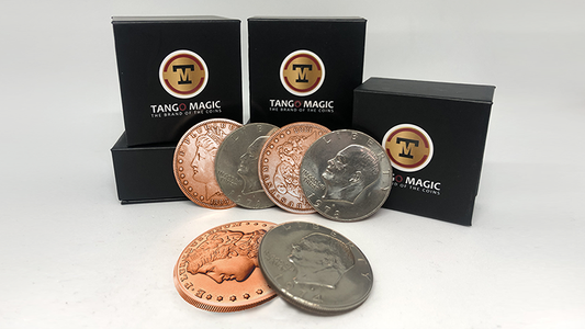 Copper Morgan Hopping Half (Gimmicks and Online Instructions) by Tango Magic - Trick