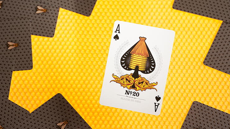 Bicycle Honeybee (Black) Playing Cards