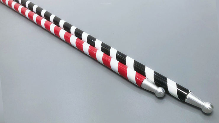 The Ultra Cane (Appearing / Metal) Red/ White Stripe by Bond Lee - Trick