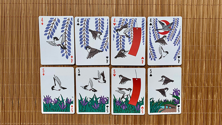 Bicycle Sparrow Hanafuda Fusion Playing Cards