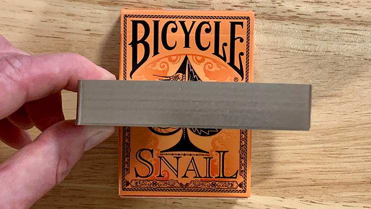 Gilded Bicycle Snail (Orange) Playing Cards