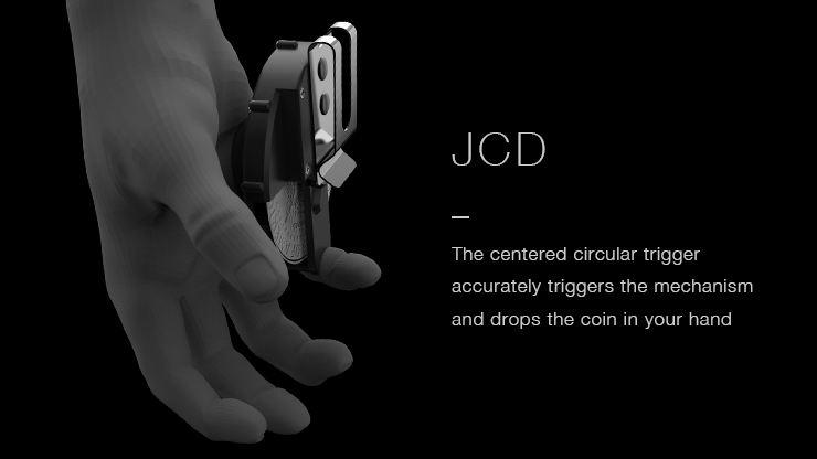 Hanson Chien Presents JCD (Jumbo Coin Dropper) by Ochiu Studio (Black Holder Series) - Trick