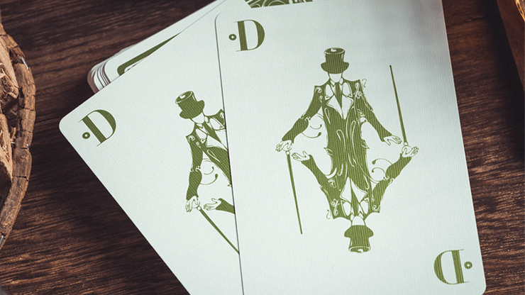 Smoke & Mirrors V8, Green (Standard) Edition Playing Cards by Dan & Dave