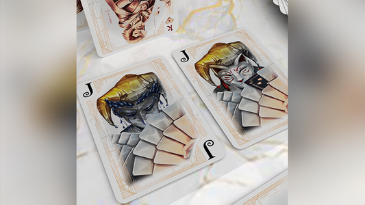 Card Masters Precious Metal (White) Playing Cards by Handlordz