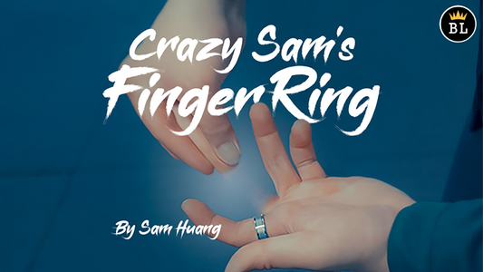 Hanson Chien Presents Crazy Sam's Finger Ring SILVER / MEDIUM (Gimmick and Online Instructions) by Sam Huang - Trick