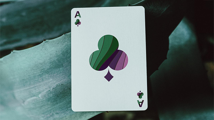 Green Wave Playing Cards by Galaxy Playing Cards