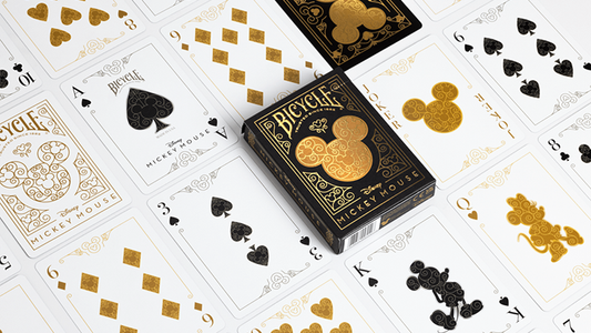 バイシクル ディズニー ミッキーマウス 黒色&金色/ Bicycle Disney Mickey Mouse (Black and Gold) by US Playing Card Co.