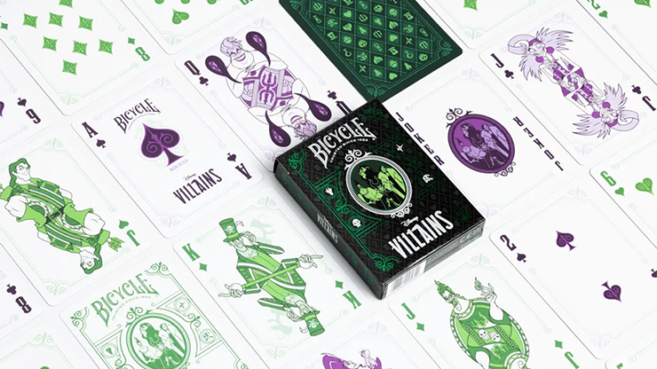 バイシクル ディズニー ヴィランズ 緑/  Bicycle Disney Villains (Green)  by US Playing Card Co.
