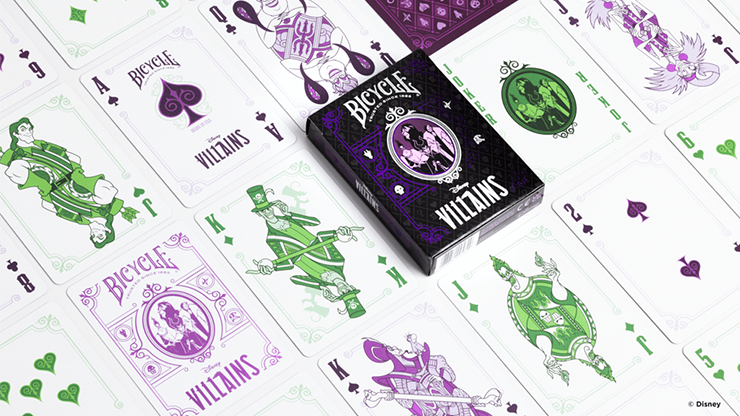 バイシクル ディズニー ヴィランズ 紫/ Bicycle Disney Villains (Purple)  by US Playing Card Co.