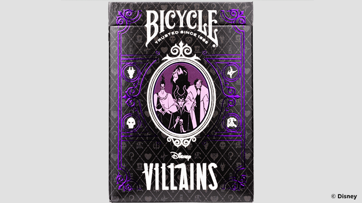 バイシクル ディズニー ヴィランズ 紫/ Bicycle Disney Villains (Purple)  by US Playing Card Co.