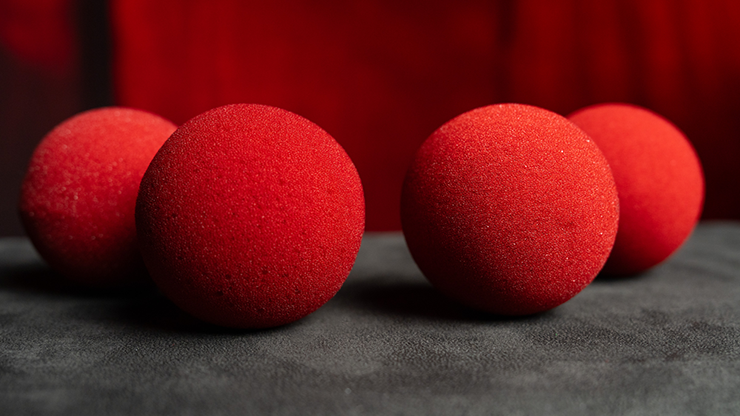 スポンジボール 赤 4個入り 直径7.5cm Magic Sponge Balls 4PK RED 3" by Murphy's Magic