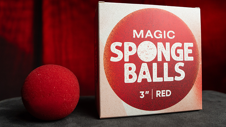 スポンジボール 赤 4個入り 直径7.5cm Magic Sponge Balls 4PK RED 3" by Murphy's Magic