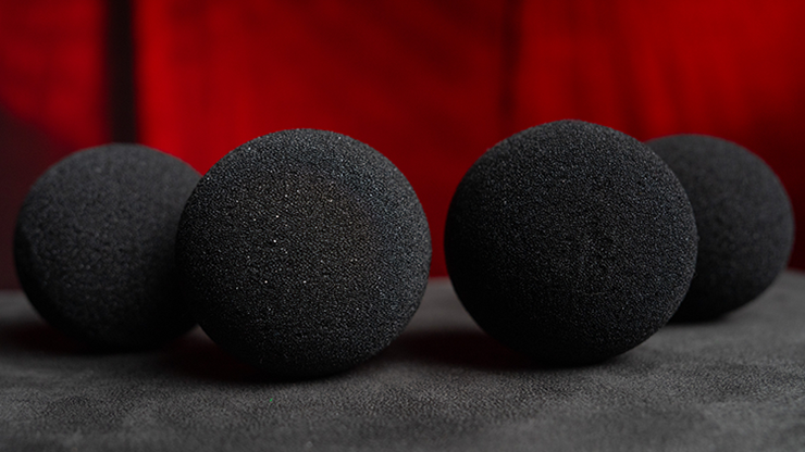 スポンジボール 黒 4個入り 直径7.5cm Magic Sponge Balls 4PK BLACK 3" by Murphy's Magic