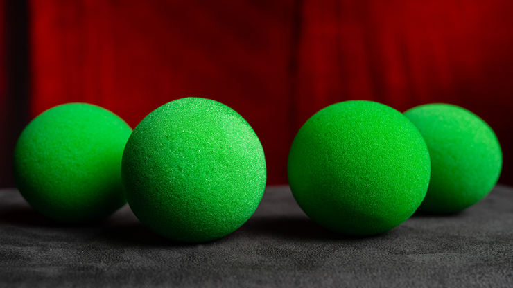スポンジボール 緑 4個入り 直径7.5cm Magic Sponge Balls 4PK GREEN 3" by Murphy's Magic