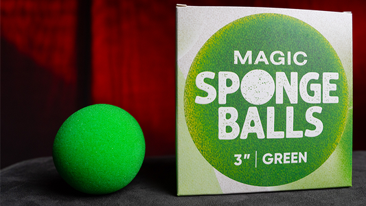 スポンジボール 緑 4個入り 直径7.5cm Magic Sponge Balls 4PK GREEN 3" by Murphy's Magic