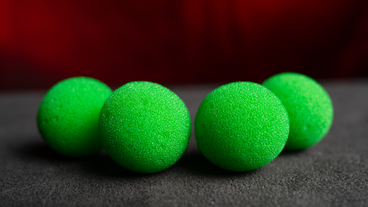 スポンジボール 緑 4個入り 直径2.5cm Magic Sponge Balls 4PK GREEN 1" by Murphy's Magic