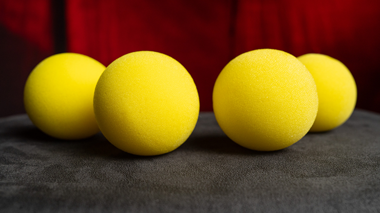 スポンジボール 黄色 4個入り 直径7.5cm Magic Sponge Balls 4PK YELLOW 3" by Murphy's Magic