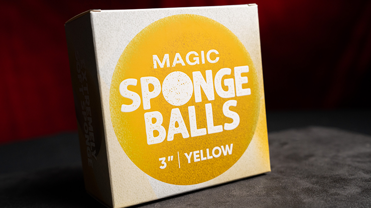 スポンジボール 黄色 4個入り 直径7.5cm Magic Sponge Balls 4PK YELLOW 3" by Murphy's Magic