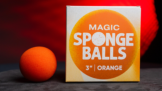 スポンジボール オレンジ 4個入り 直径7.5cm　Magic Sponge Balls 4PK ORANGE 3" by Murphy's Magic