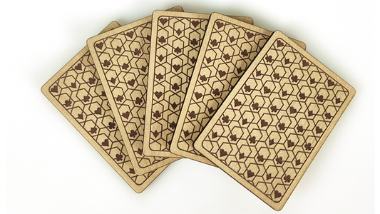 Wooden ESP Cards by Joker Magic - Trick