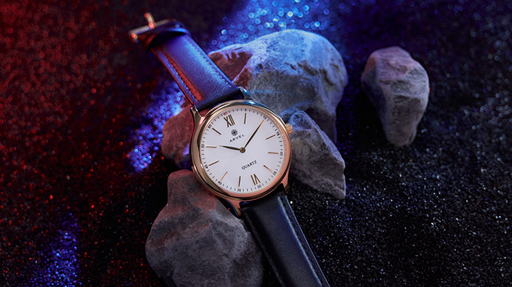 IARVEL WATCH (Gold Watchcase Black Dial) by Iarvel Magic and Bluether Magic