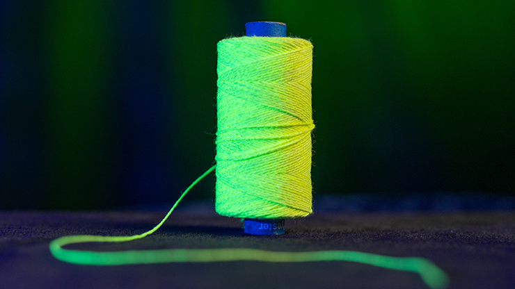 WGM UV GLOW GYPSY THREAD YELLOW REFILL SPOOL by Murphy's Magic  - Trick