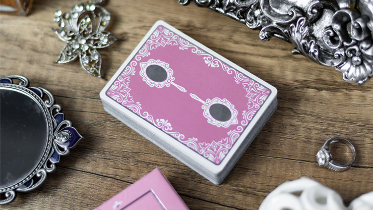 Reflections Ponder (Pink) Playing Cards by Emily Sleights