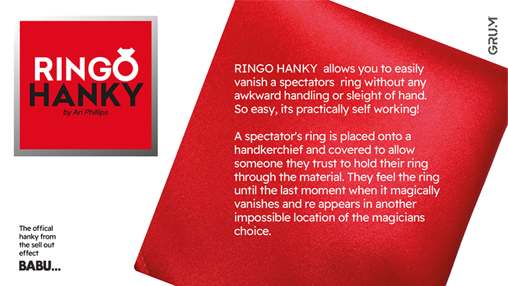 Ringo Hanky (Extra Hanky for BABU) by GRUMﾂｮ