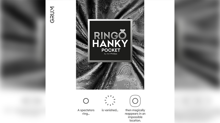 Ringo Hanky Pocket (Black for BABU) by GRUMﾂｮ