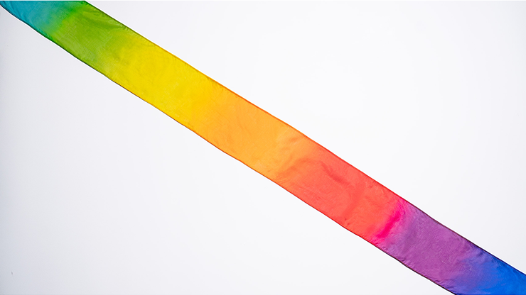 PRO SILK LARGE RAINBOW STREAMER 3.5 foot X 4 inch by Murphy's Magic
