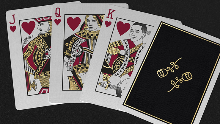 ゴールド フォイル ブラックローズ カジノ / Gold Foil Black Roses Casino Playing Cards