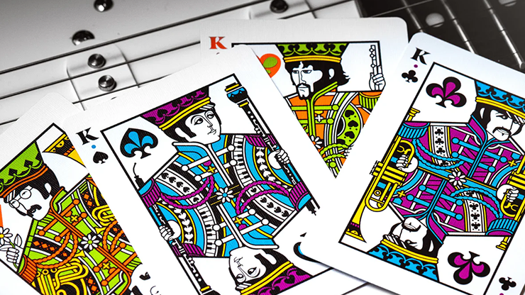 ビートルズ スペシャルエディション  黒 The Beatles Special Edition (Black) Playing Cards by theory11