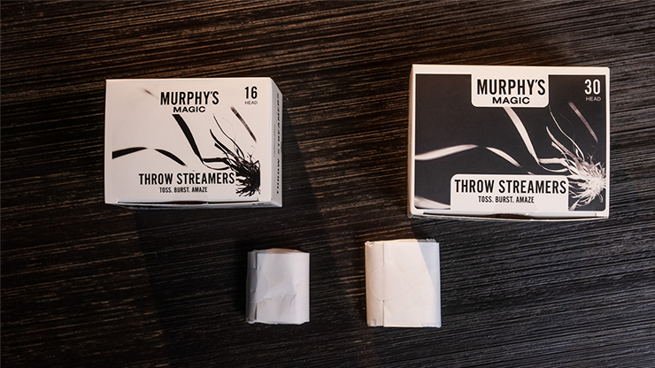 Throw Streamers 12 pk. (White / 16 Head) by Murphy's Magic