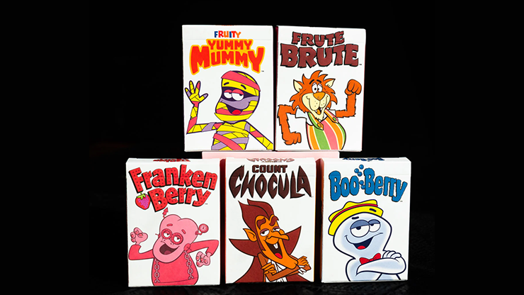MONSTER CEREALS邃｢ 5 PACK BOX PLAYING CARD SET