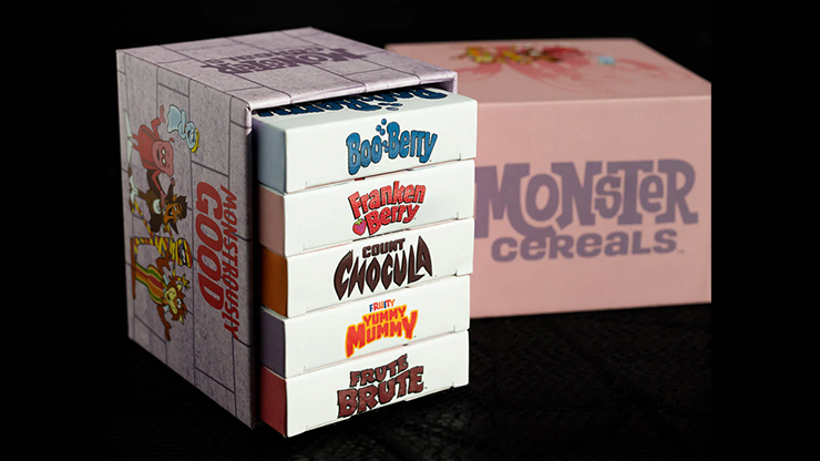 MONSTER CEREALS邃｢ 5 PACK BOX PLAYING CARD SET