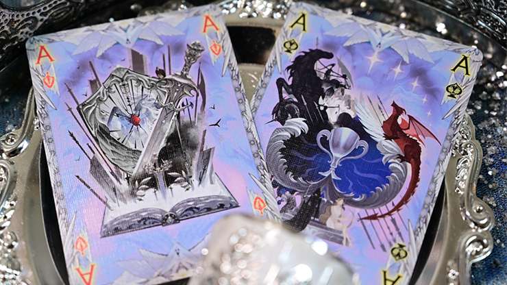King Arthur V2 (Silver Fairyland) Playing Cards by KING STAR – kdmagic