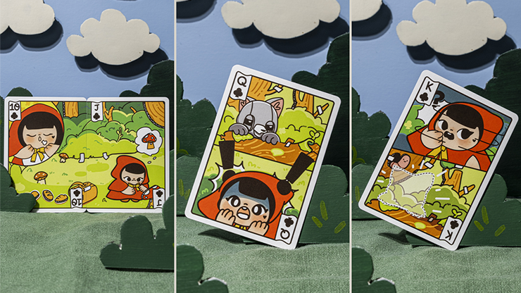 バイシクル 赤ずきん トランプ Bicycle Paper Royals Red Riding Hood Playing Cards by RunIt Decks