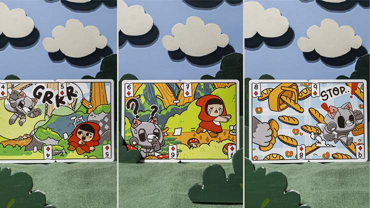 バイシクル 赤ずきん トランプ Bicycle Paper Royals Red Riding Hood Playing Cards by RunIt Decks