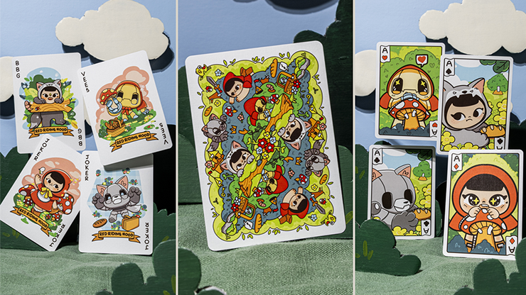 バイシクル 赤ずきん トランプ Bicycle Paper Royals Red Riding Hood Playing Cards by RunIt Decks