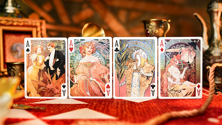 Mucha Standard Playing Cards by 52 MUSﾃ右