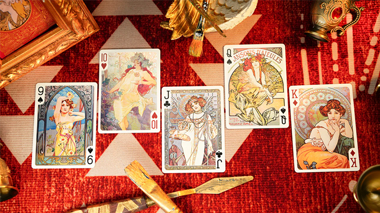 Mucha Standard Playing Cards by 52 MUSﾃ右